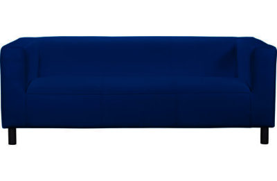 ColourMatch Moda Regular Leather Effect Sofa - Marina Blue